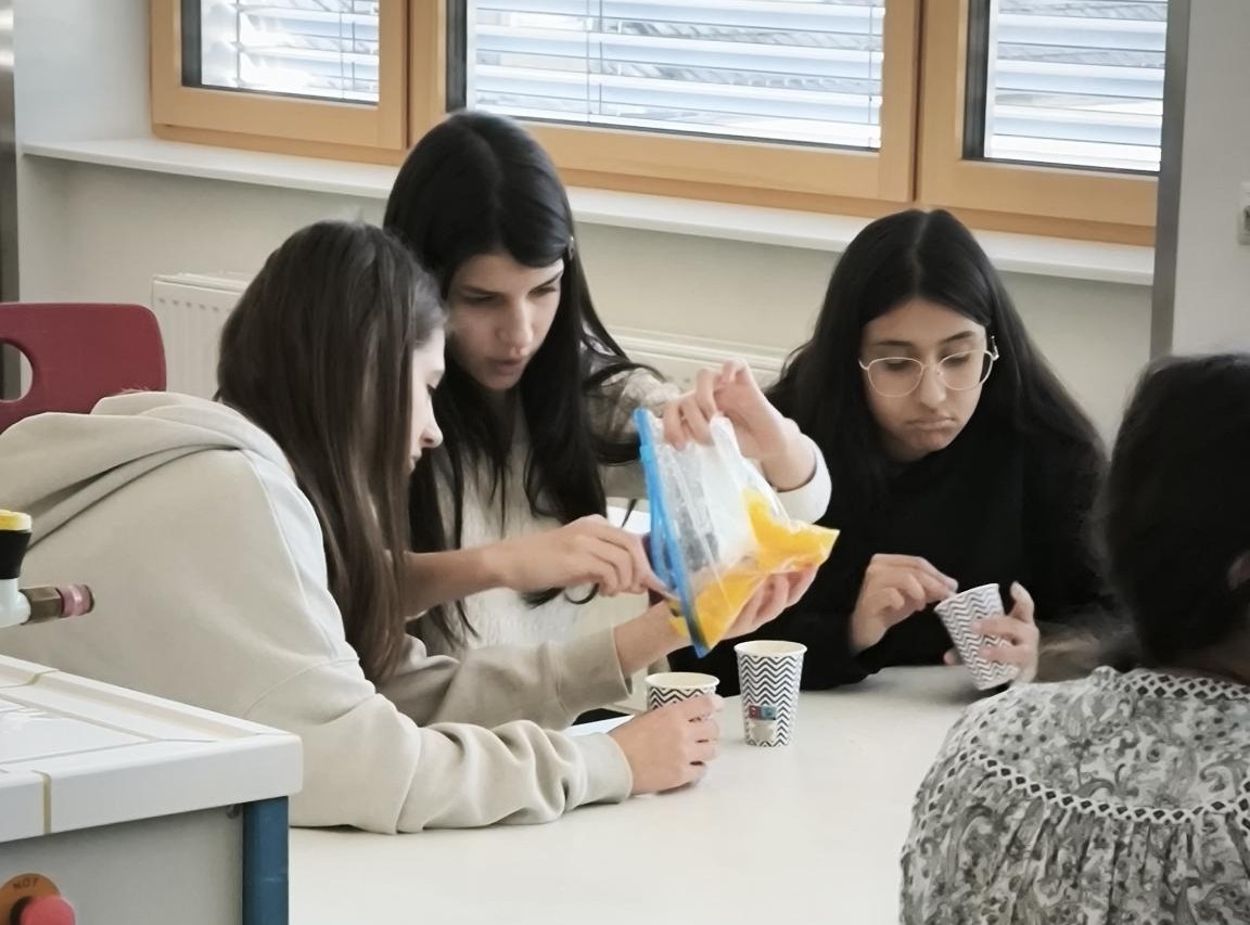 Eis selbst gemacht in Minutenschnelle – NAWI-Experiment der Klassen 1c und 3c