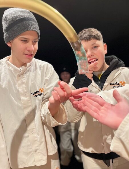 „Glück auf“ – die 2c im Salzbergwerk