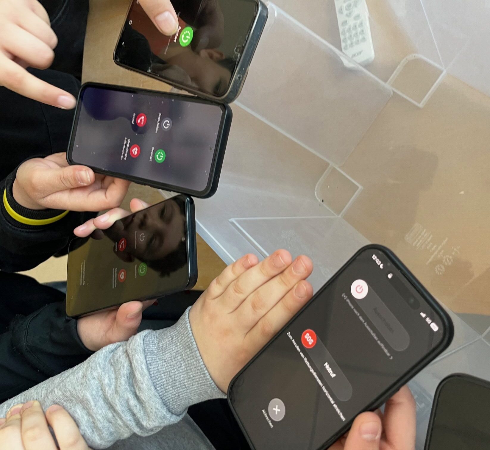 Handy-Experiment – drei haben es geschafft