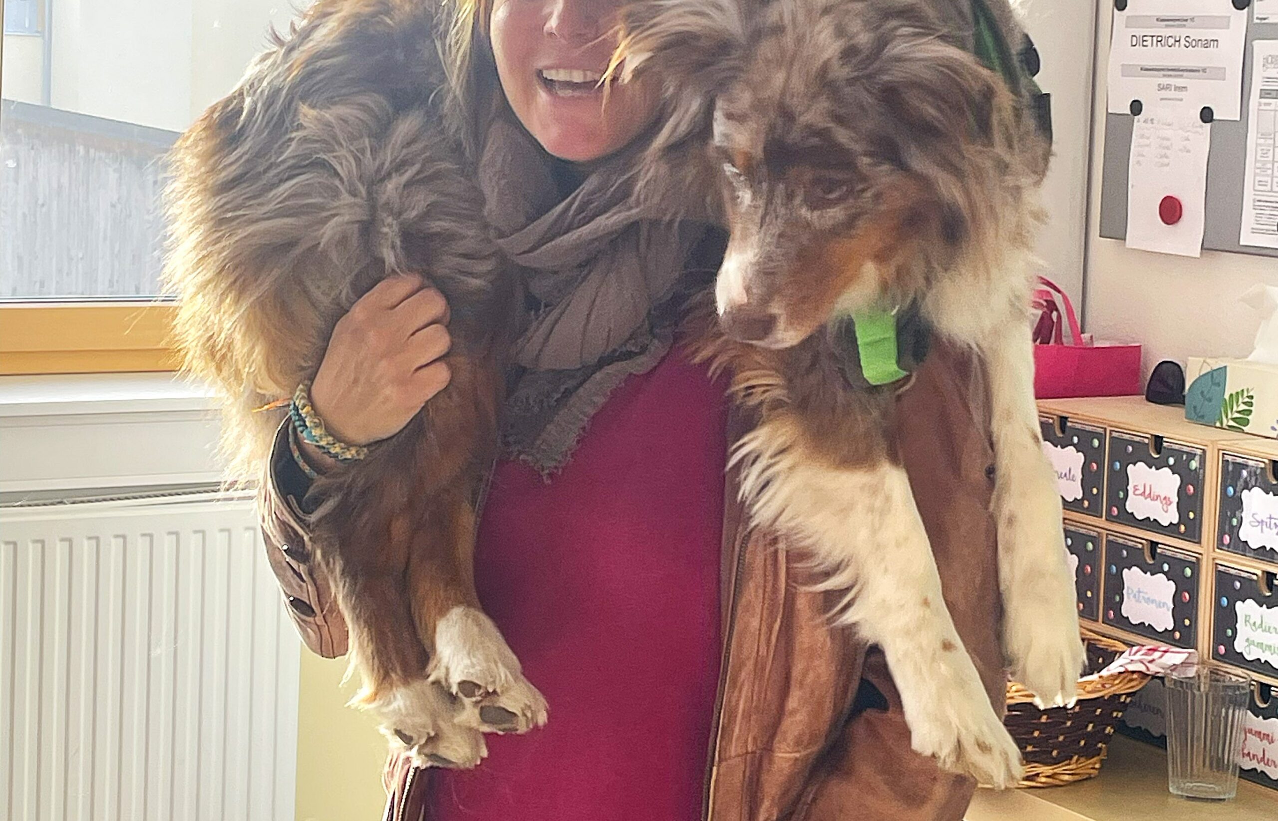 Ein pelziger Gast im Englischunterricht der 1C